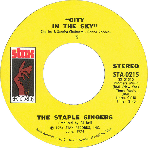 The Staple Singers – City In The Sky / That's What Friends Are For ...