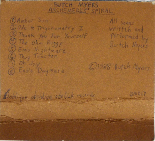 descargar álbum Butch Myers - Archemedes Spiral