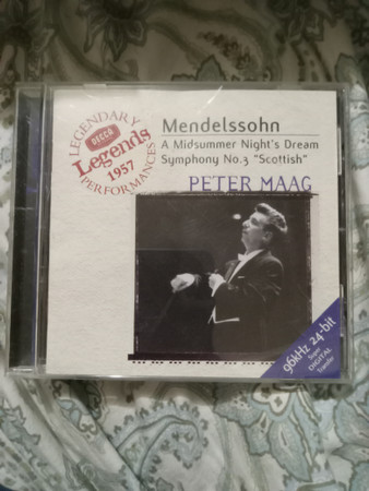 Mendelssohn - Peter Maag – A Midsummer Night's Dream • Symphony No. 3  Scottish (2000, CD) - Discogs