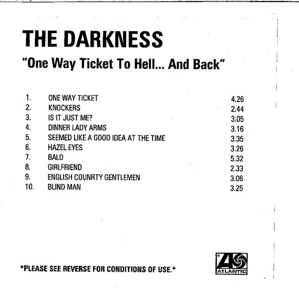 The Darkness – One Way Ticket To Hell ...And Back (2005