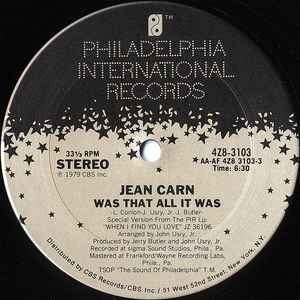 Was That All It Was - Jean Carn
