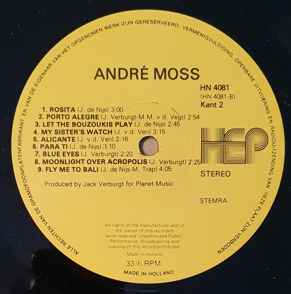 lataa albumi André Moss - 18 Karaats