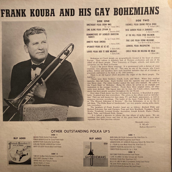 ladda ner album Frank Kouba And His Gay Bohemians - Frank Kouba And His Gay Bohemians