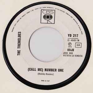 The Tremeloes - (Call Me) Number One / Thank You (Faletime Be Mice Elf Agin) album cover