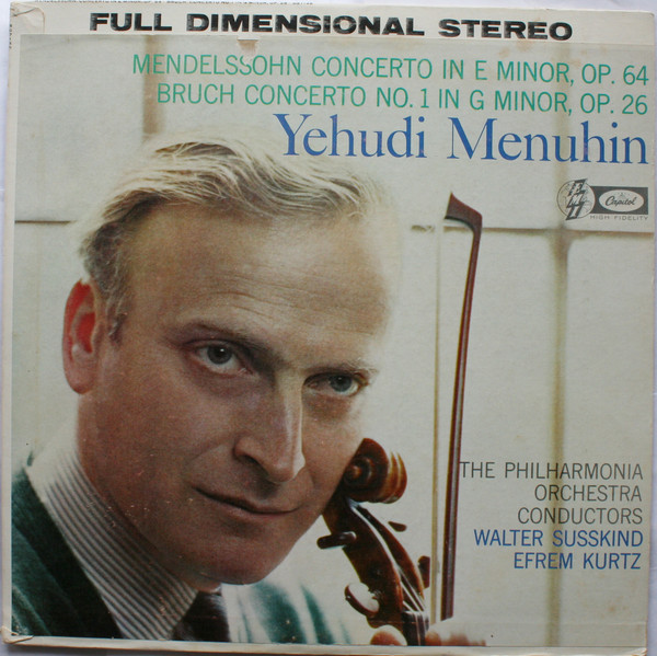 Mendelssohn, Bruch, Yehudi Menuhin, Philharmonia Orchestra, Efrem