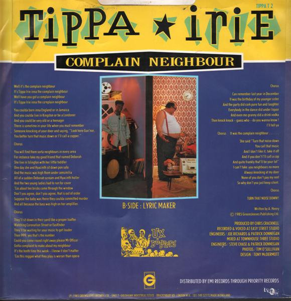 descargar álbum Tippa Irie - Complain Neighbour