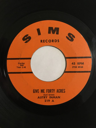 ladda ner album Autry Inman - Give Me Forty Acres Six Rounds Of Love And Hate
