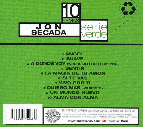 descargar álbum Jon Secada - Serie Verde
