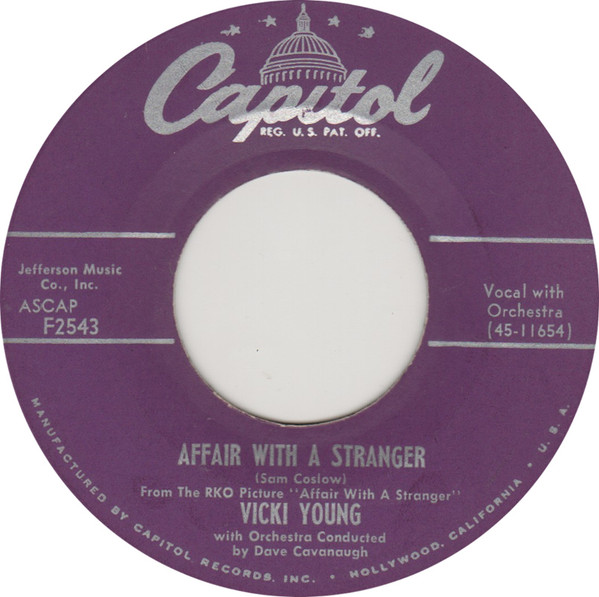 ladda ner album Vicki Young - Affair With A Stranger Ricochet
