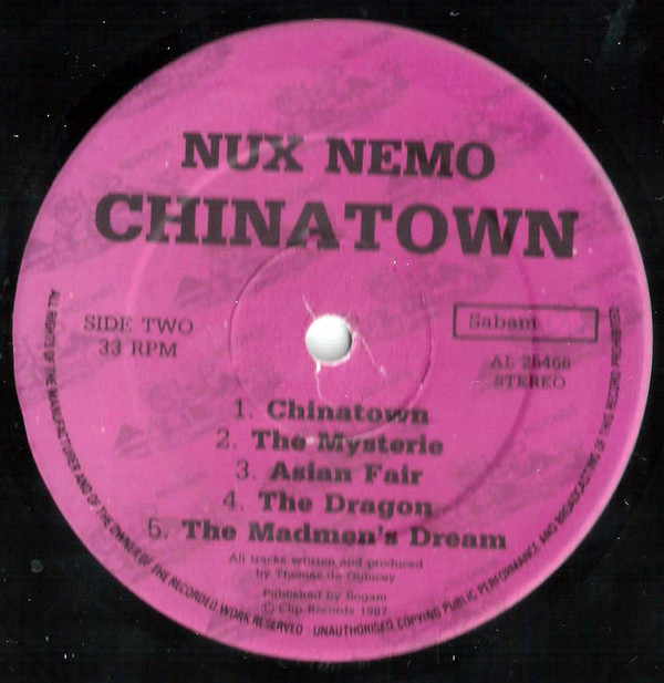 Album herunterladen Nux Nemo - China Town