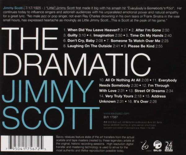 lataa albumi Jimmy Scott - All Or Nothing At All The Dramatic Jimmy Scott