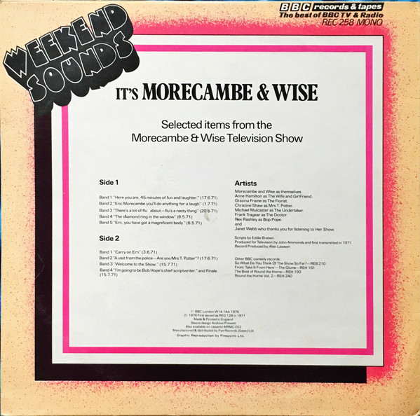 descargar álbum Morecambe & Wise - Its Morecambe Wise
