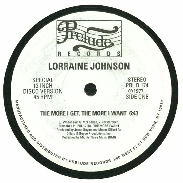 LP Lorraine Johnson – The More You Want DJ2rd-m90169173356 | mubec ...