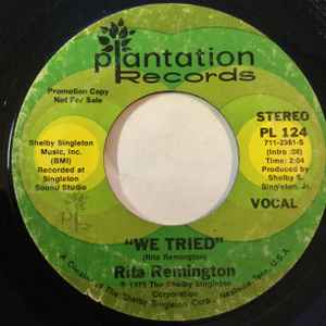 Rita Remington - We Tried album cover