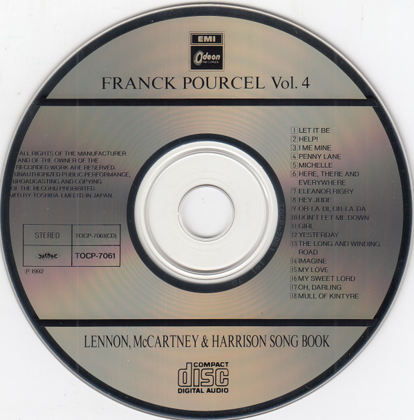 last ned album Franck Pourcel - Lennon McCartney Harrison Songbook フランクプゥルセル Vol4