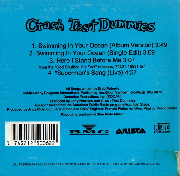 télécharger l'album Crash Test Dummies - Swimming In Your Ocean