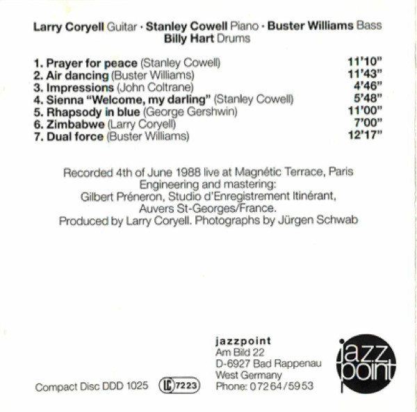lataa albumi Larry Coryell Quartet - Air Dancing