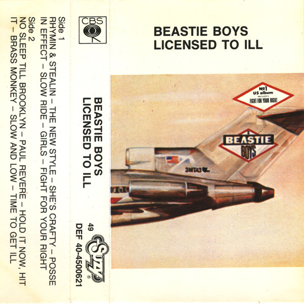 Beastie Boys – Licensed To Ill (1987, Cassette) - Discogs