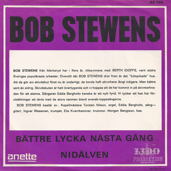 lataa albumi Bob Stewens - Nidälven Bättre Lycka Nästa Gång
