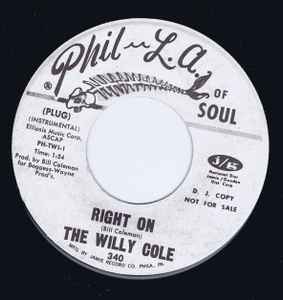 The Willy Cole - Right On / A Pretty Good "B" Side album cover