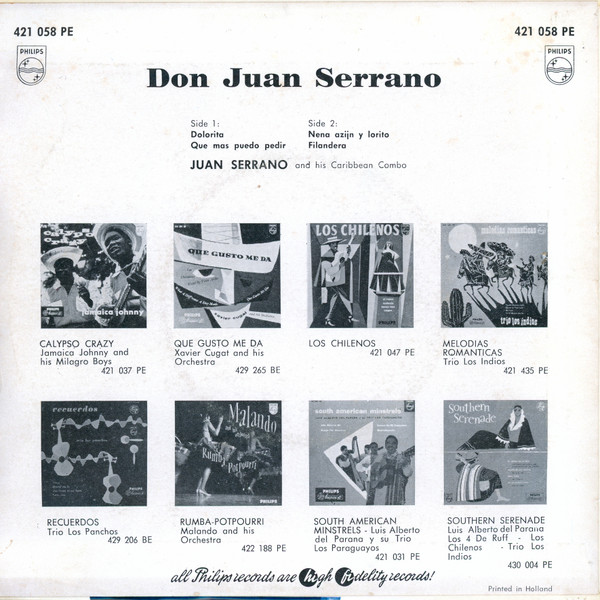 télécharger l'album Juan Serrano And His Caribbean Combo - Don Juan Serrano
