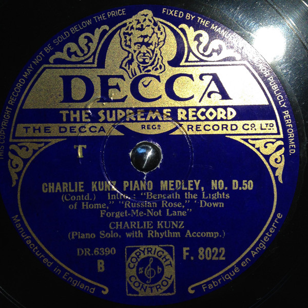 télécharger l'album Charlie Kunz - Charlie Kunz Piano Medley D50