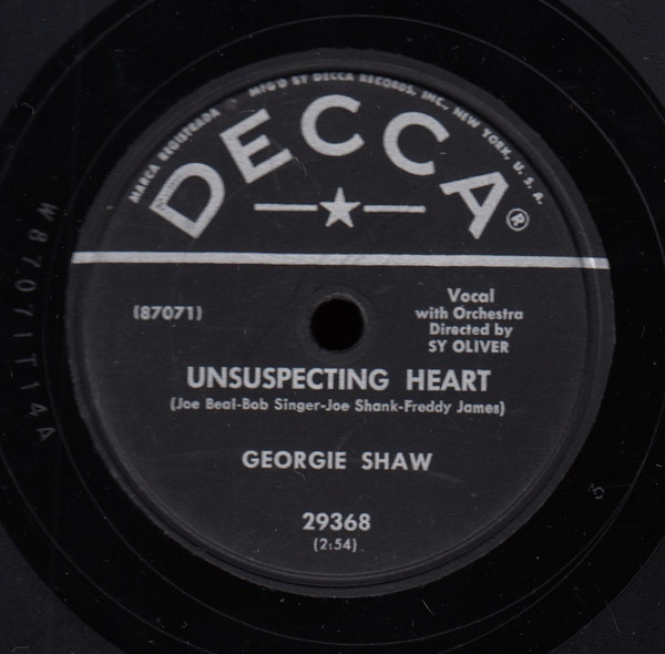 Georgie Shaw - Unsuspecting Heart / House Of Flowers | Releases