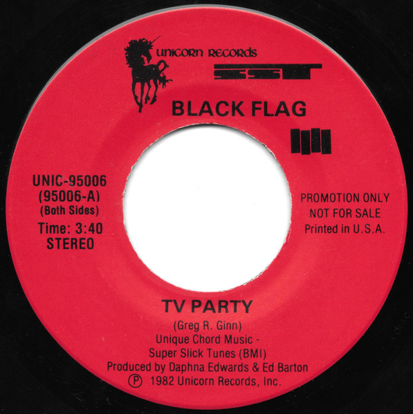 Black Flag – TV Party (1985, Vinyl) - Discogs