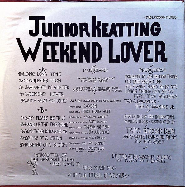 Album herunterladen Junior Keatting - Weekend Lover