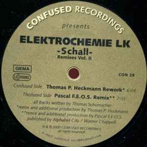 Elektrochemie LK - Schall Remixes Vol. II album cover