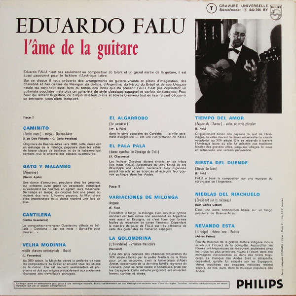 descargar álbum Eduardo Falu - Lâme De La Guitare