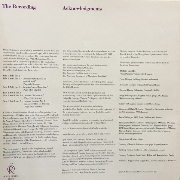 lataa albumi Giacomo Puccini, Dimitri Mitropoulos, Renata Tebaldi, Richard Tucker , Fernando Corena, Leonard Warren, The New York Metropolitan Opera - Tosca