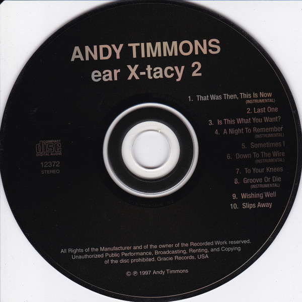 ANDY TIMMONS ear X-tacy2 スコア | camillevieraservices.com