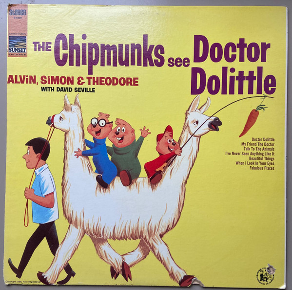 The Chipmunks – The Chipmunks See Doctor Dolittle (1968, Vinyl) - Discogs