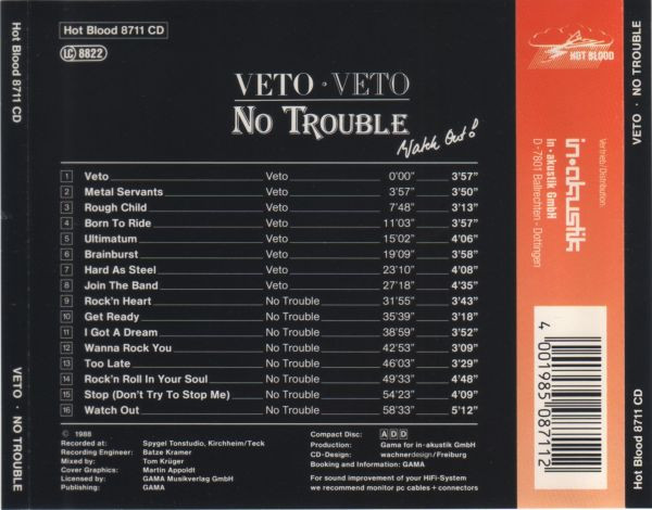 Album herunterladen Veto No Trouble - Veto Watch Out