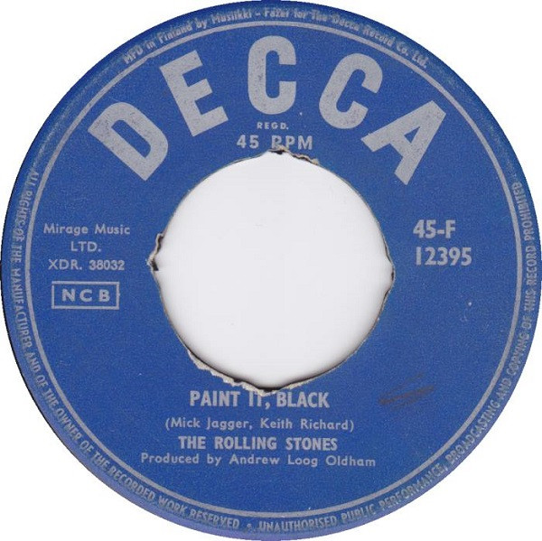 The Rolling Stones – Paint It, Black (1966, Vinyl) - Discogs