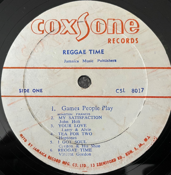 ジャマイカ盤☆REGGAE TIME☆STUDIO 1☆COXSONE☆コクソン - レコード