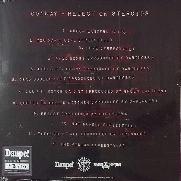 Conway – Reject On Steroids (2017, Red, Vinyl) - Discogs