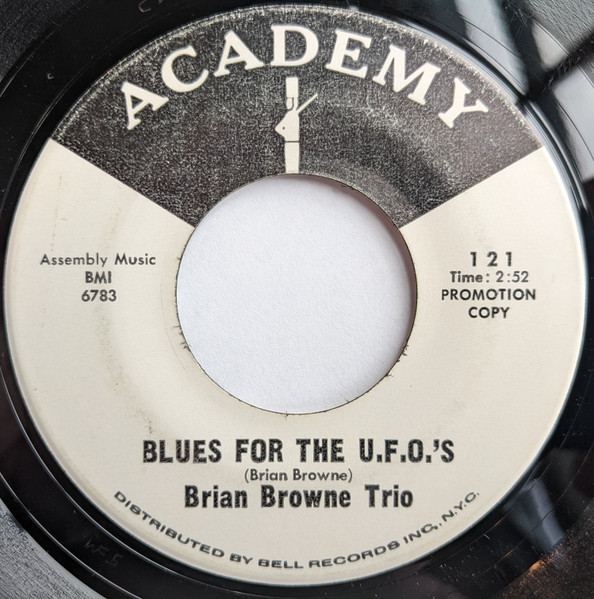 Brian Browne Trio – Blues For The U.F.O.'s (1966, Vinyl) - Discogs