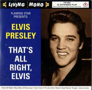 Elvis Presley - That's All Right, Elvis album cover