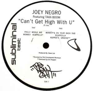 Joey Negro - Can't Get High Without U album cover
