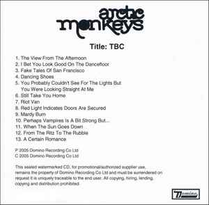 Arctic Monkeys - Title: TBC album cover
