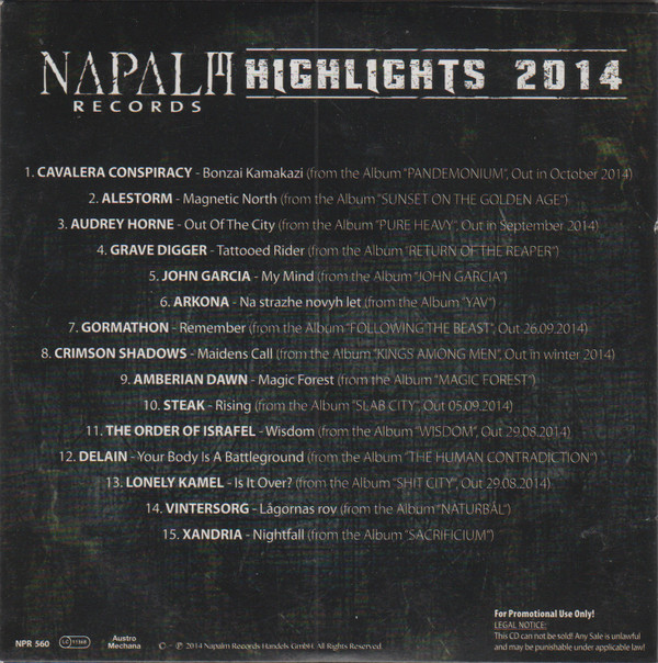 descargar álbum Various - Napalm Records Highlights 2014