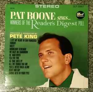 Pat Boone - Sings Winners Of The Reader's Digest Poll album cover