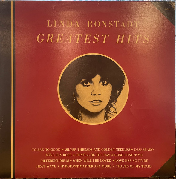 Linda Ronstadt – Greatest Hits (1979, Terre Haute pressing, embossed ...