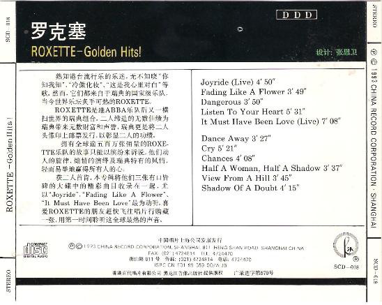 ladda ner album Roxette - Golden Hits