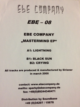 Album herunterladen EBE Company - Mastermind EP