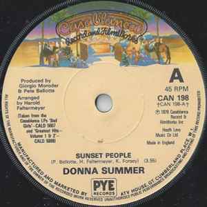 Donna Summer - Sunset People album cover