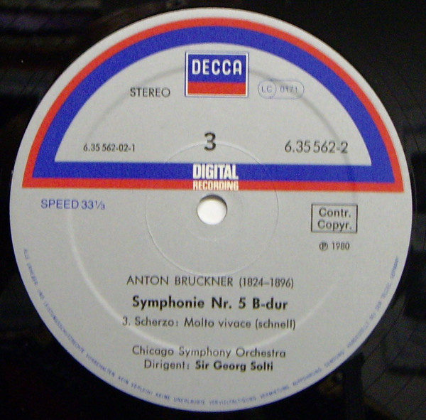 Album herunterladen Anton Bruckner, Chicago Symphony Orchestra, Georg Solti - Symphonie Nr5 B Dur