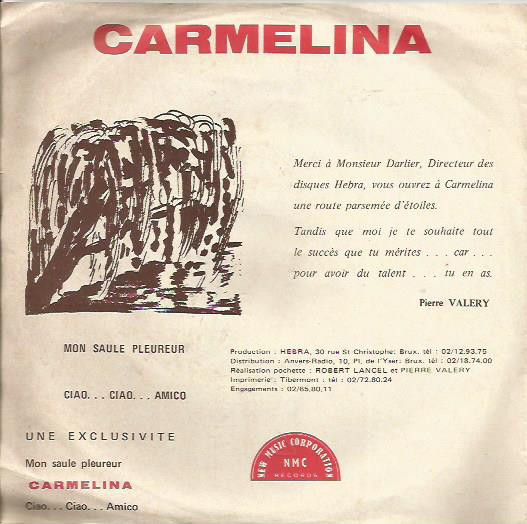 Album herunterladen Carmelina - Mon Saule Pleureur Ciao Ciao Amico